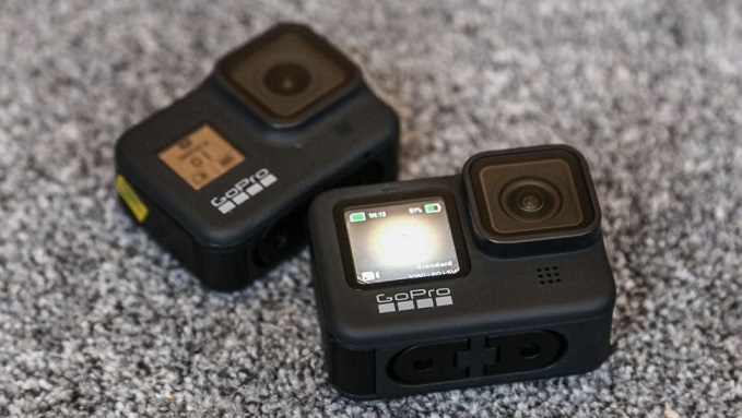 GoPro Hero9 和Hero8前置显示屏对比