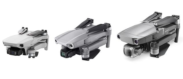 大疆御mini2和air2以及御2专业版对比