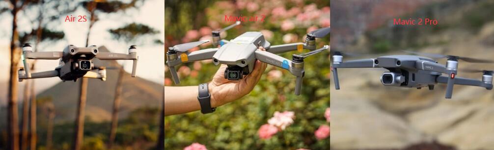 大疆 Air 2S 和 air 2 及 Mavic 2 Pro 对比