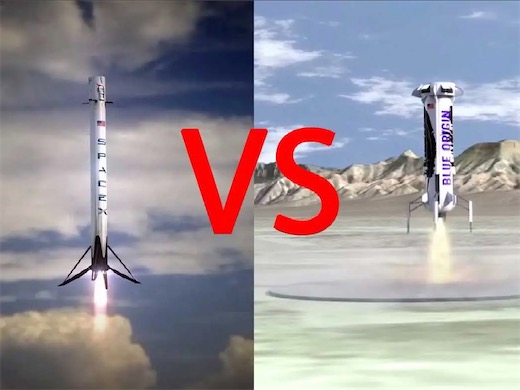 SpaceX和蓝色起源blue origin的区别是什么